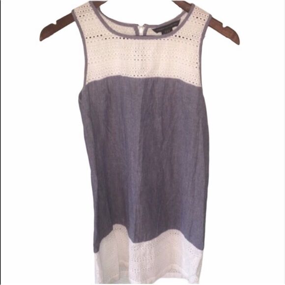 French Connection Women's Chambray Shift Dress - Picture 1 of 5